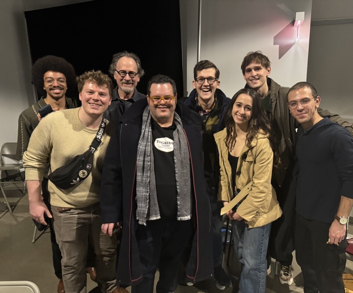 Students with Josh Gad