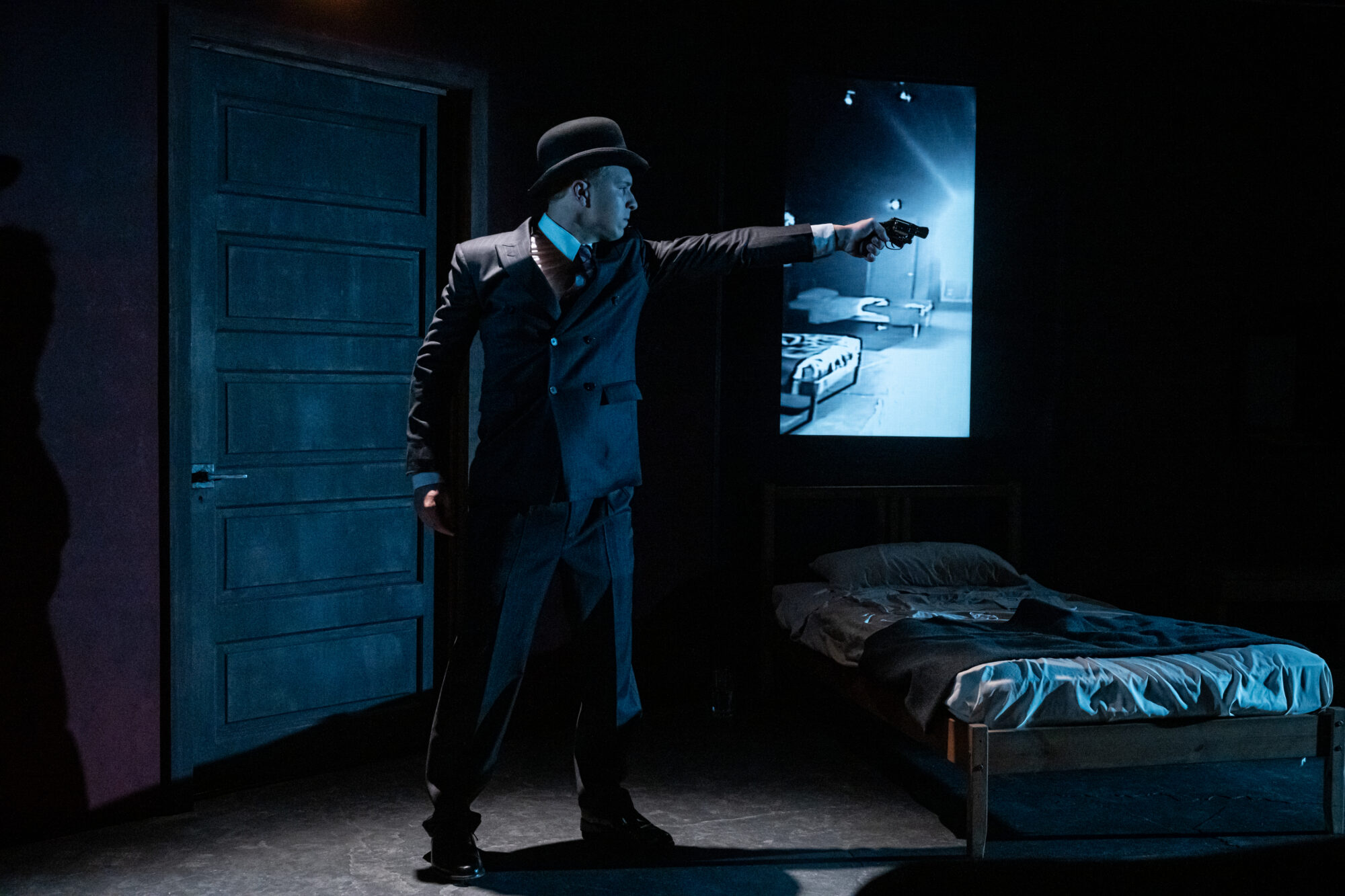 Production photo from The Dumb Waiter