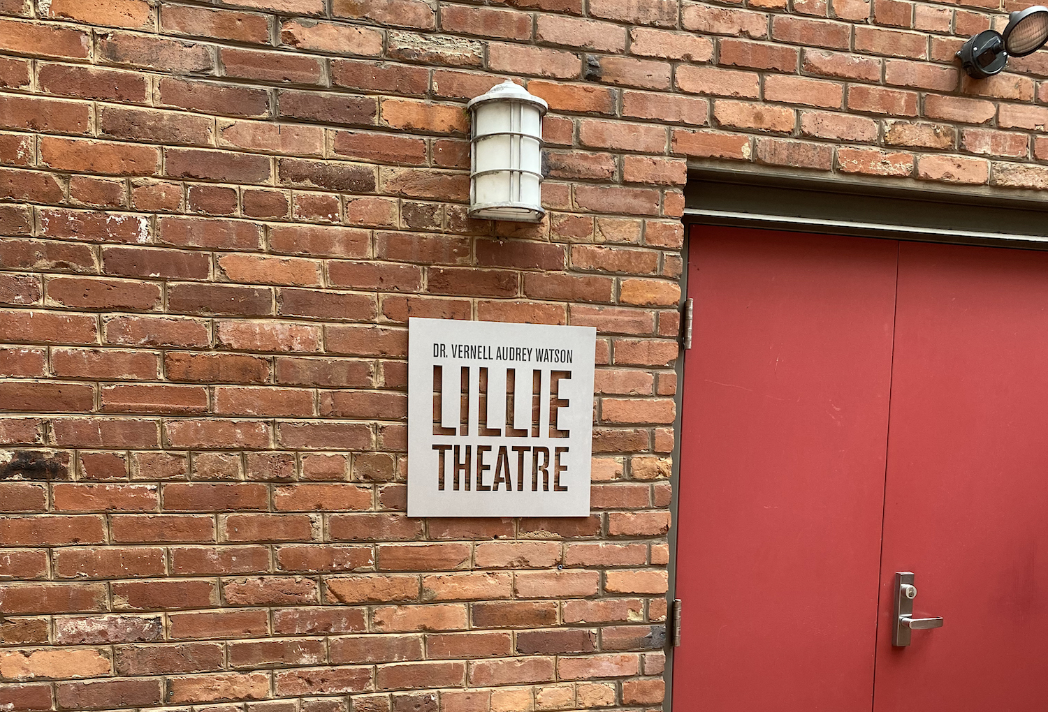 Entrance to Lillie Theatre at City Theatre Company