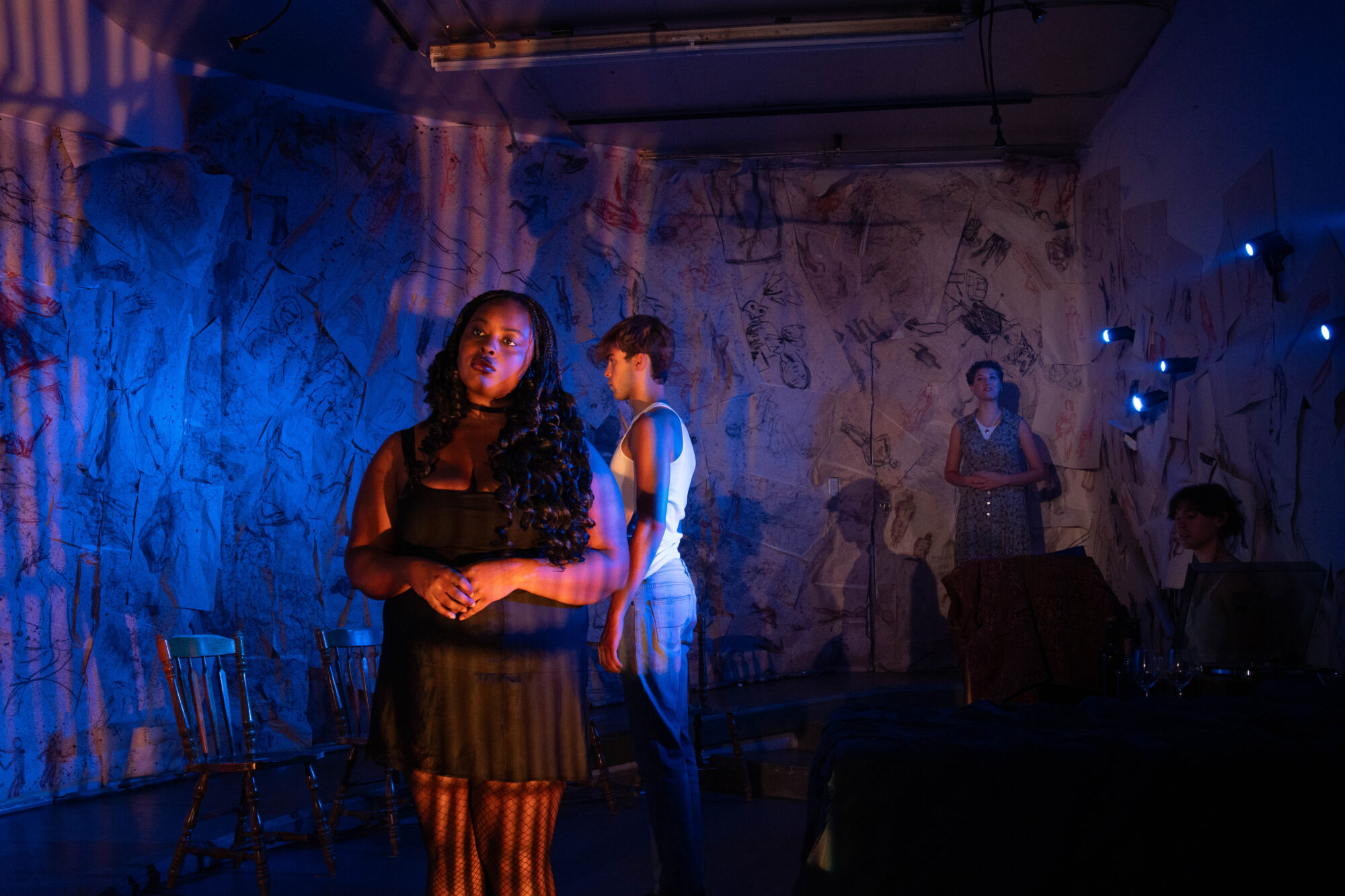 Production photo from "Tova - A Mass Extinction Play"