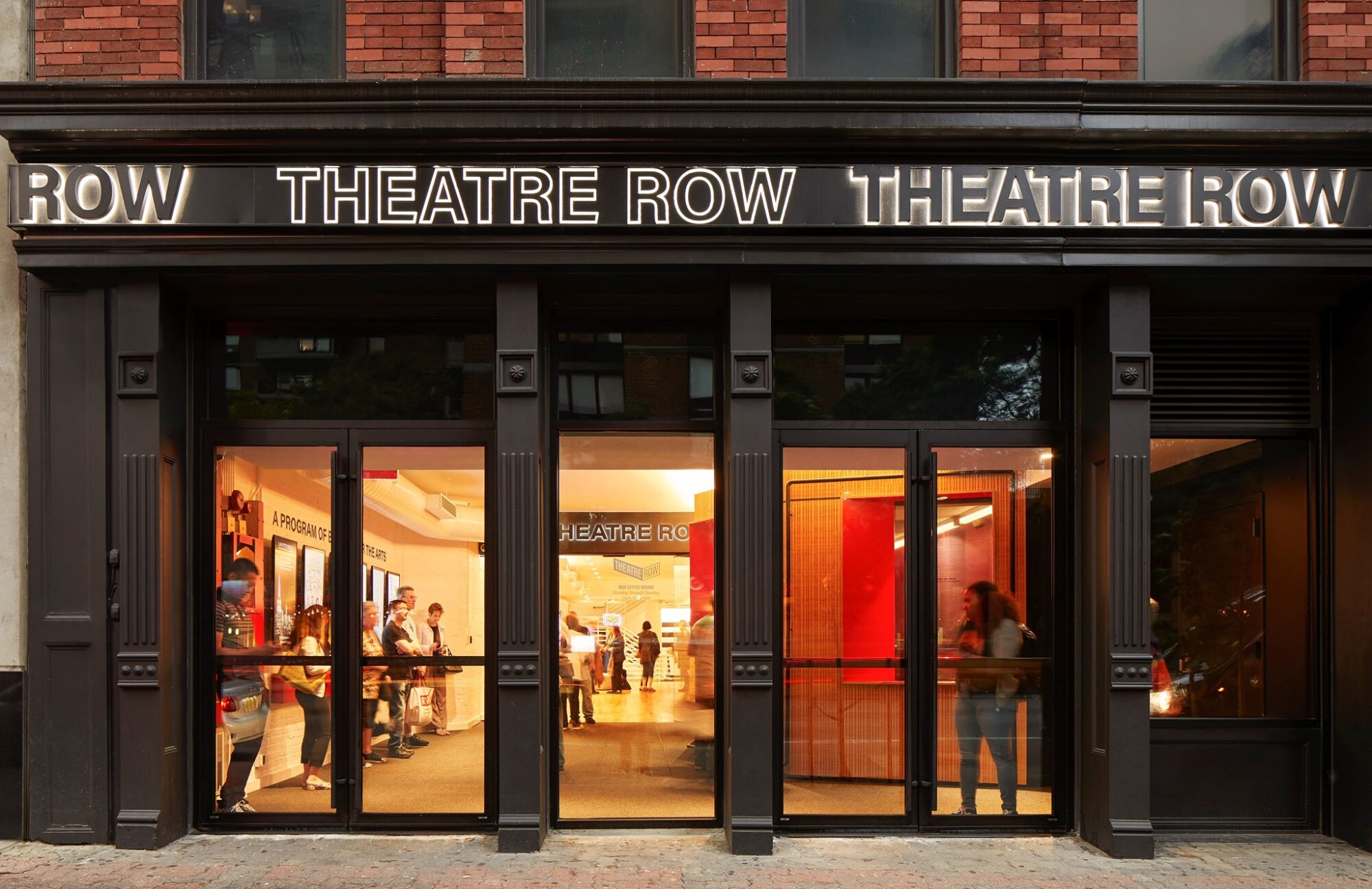 Exterior of Theatre Row in NYC