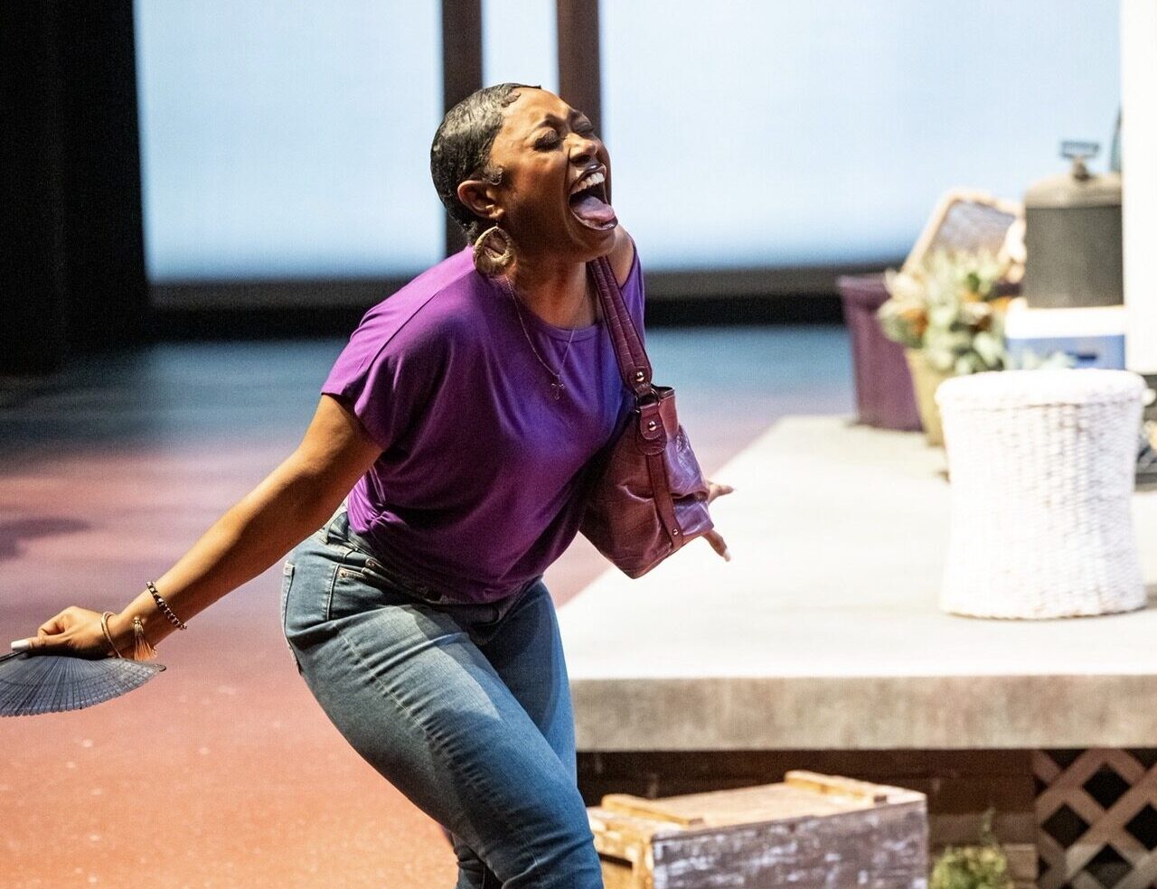 Tiffany Blandin in "In the Red and Brown Water" at CMU School of Drama.