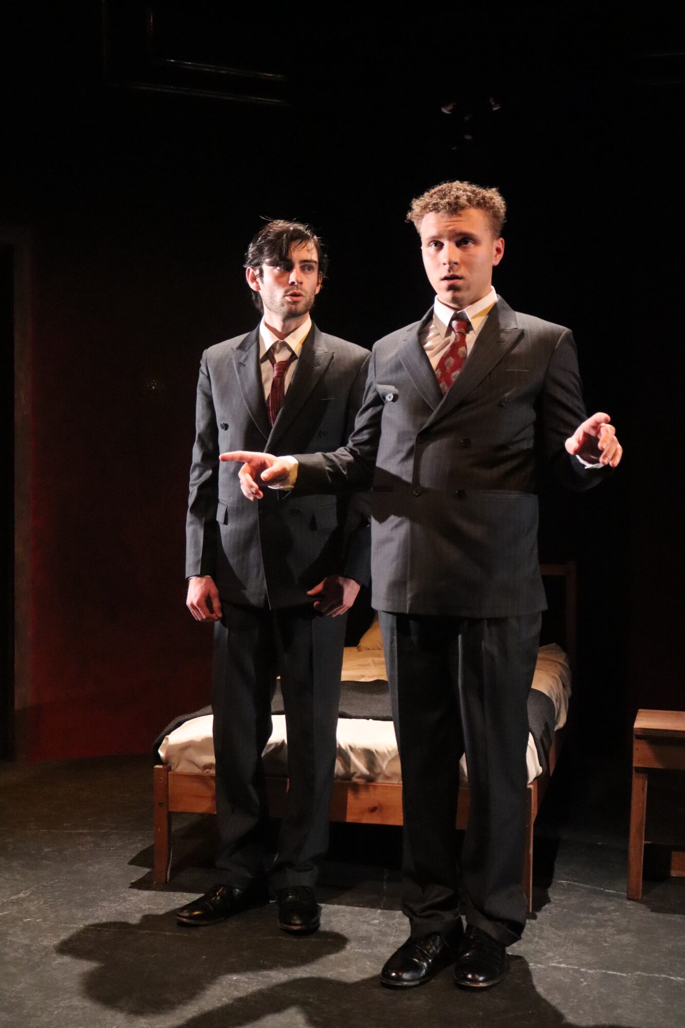 Production photo from The Dumb Waiter