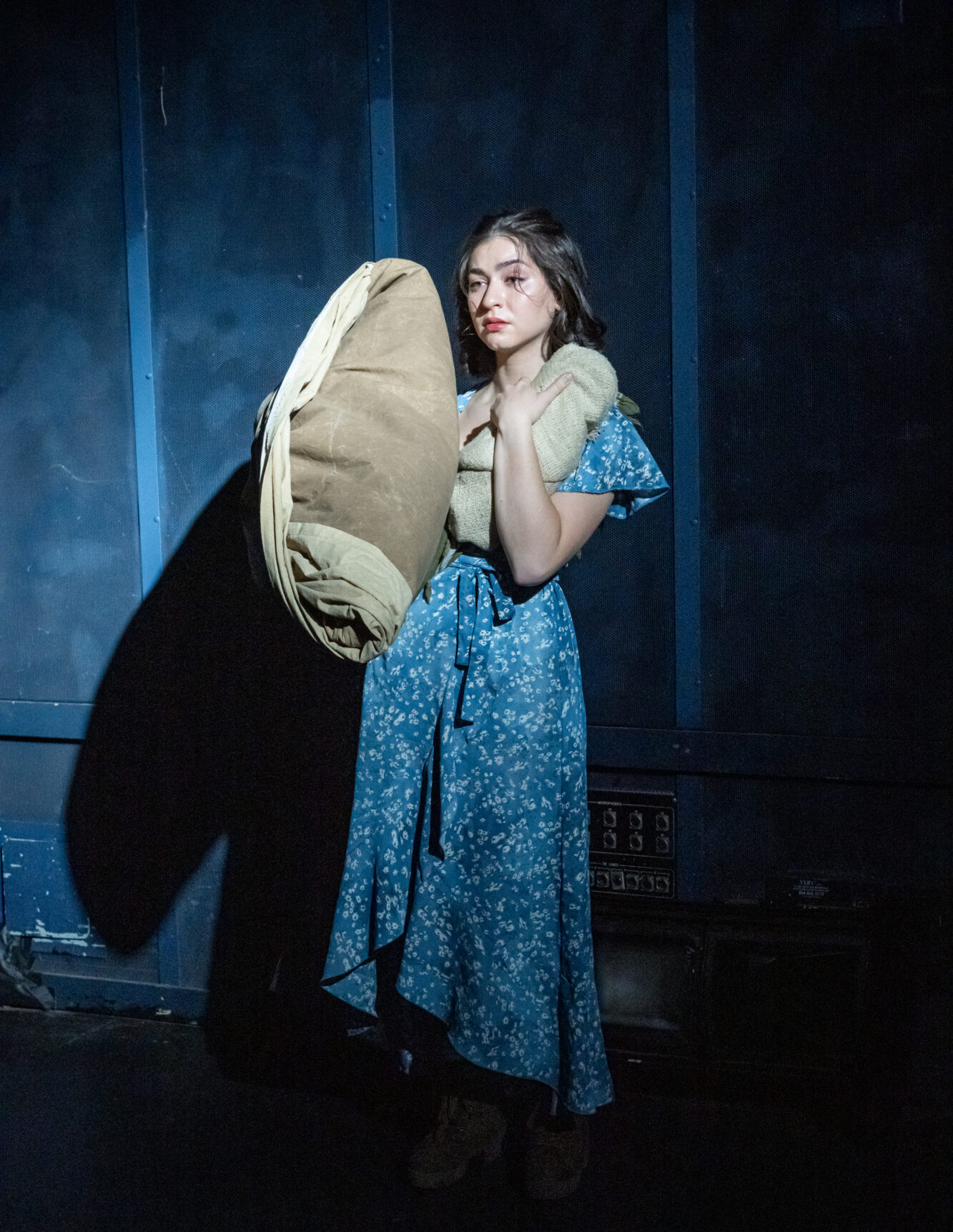 Victoria Xikes in "Ajax" at CMU School of Drama.