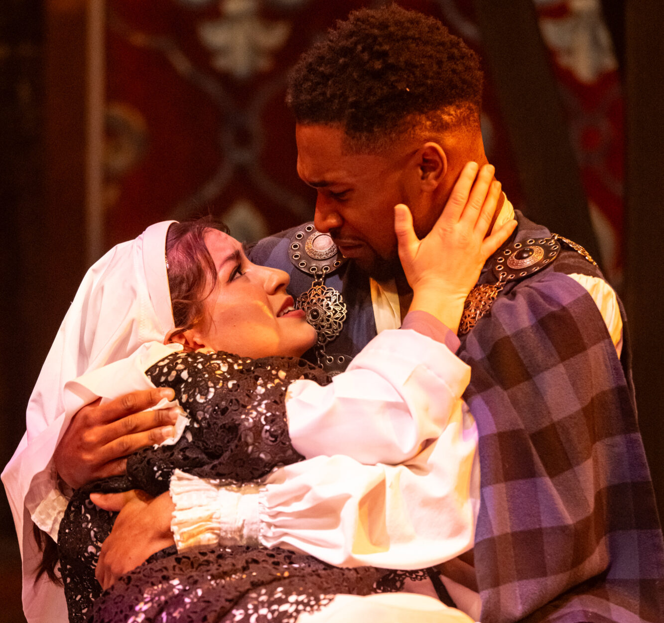 Victoria Xikes (left) in " The Inseparables" at CMU School of Drama.