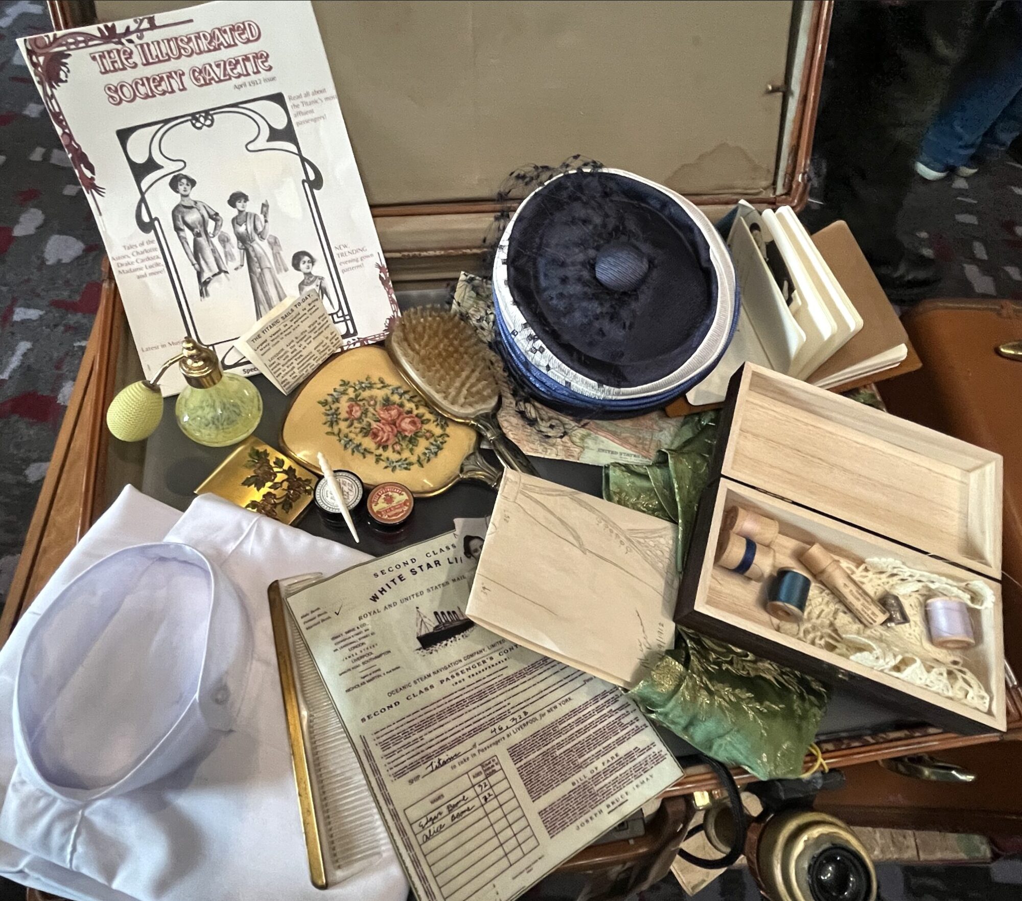 A photo of "Titanic: The Music" Lobby Display