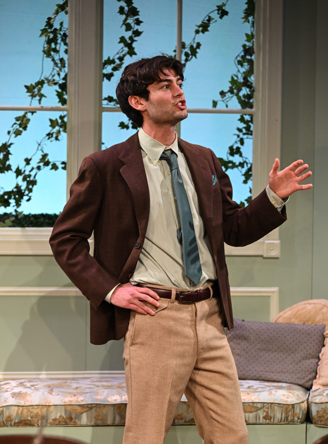 Atticus Burrello in a scene from CMU School of Drama's production of "Arcadia"