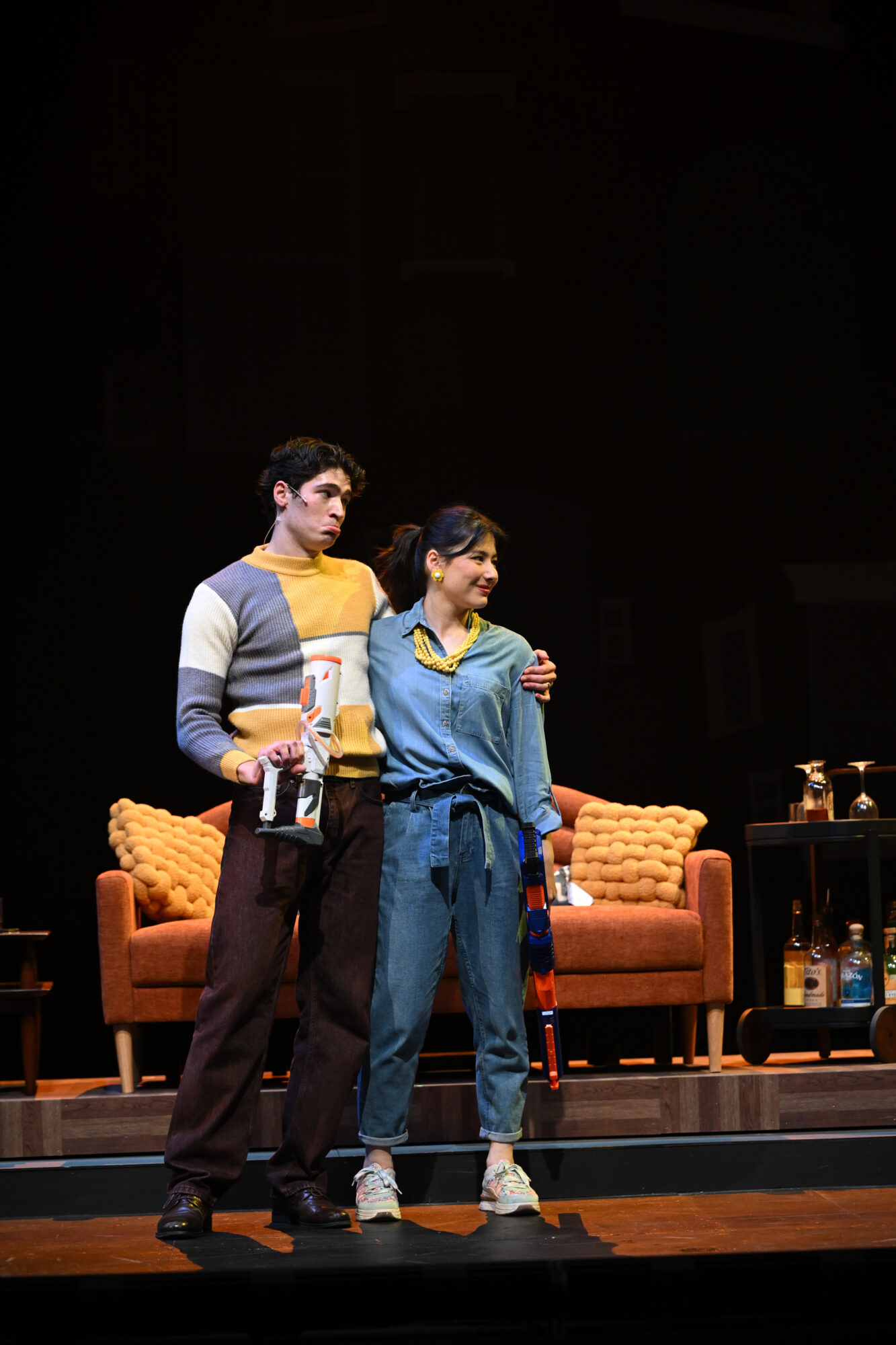 Lily Cline (right) in "Company" at CMU School of Drama.