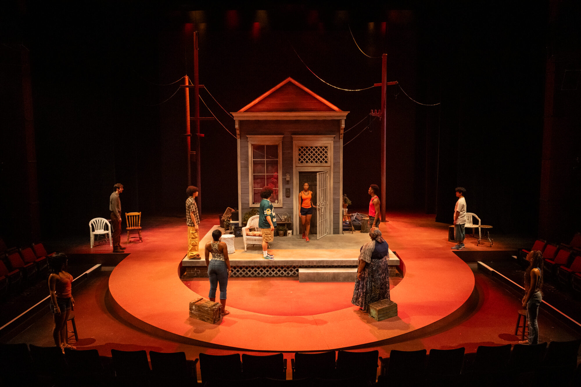 A scene from "In the Red and Brown Water"