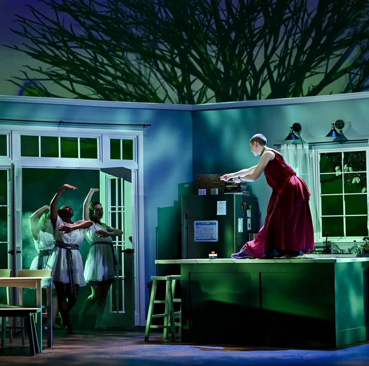 A scene from CMU School of Drama's production of "Hurricane Diane"