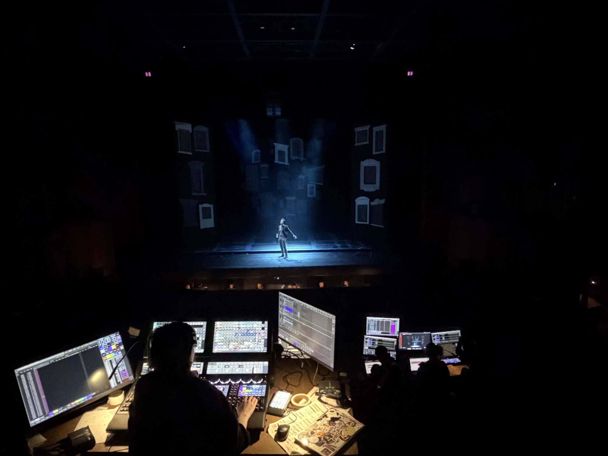 Lighting focus call for the CMU School of Drama's production of "Company"