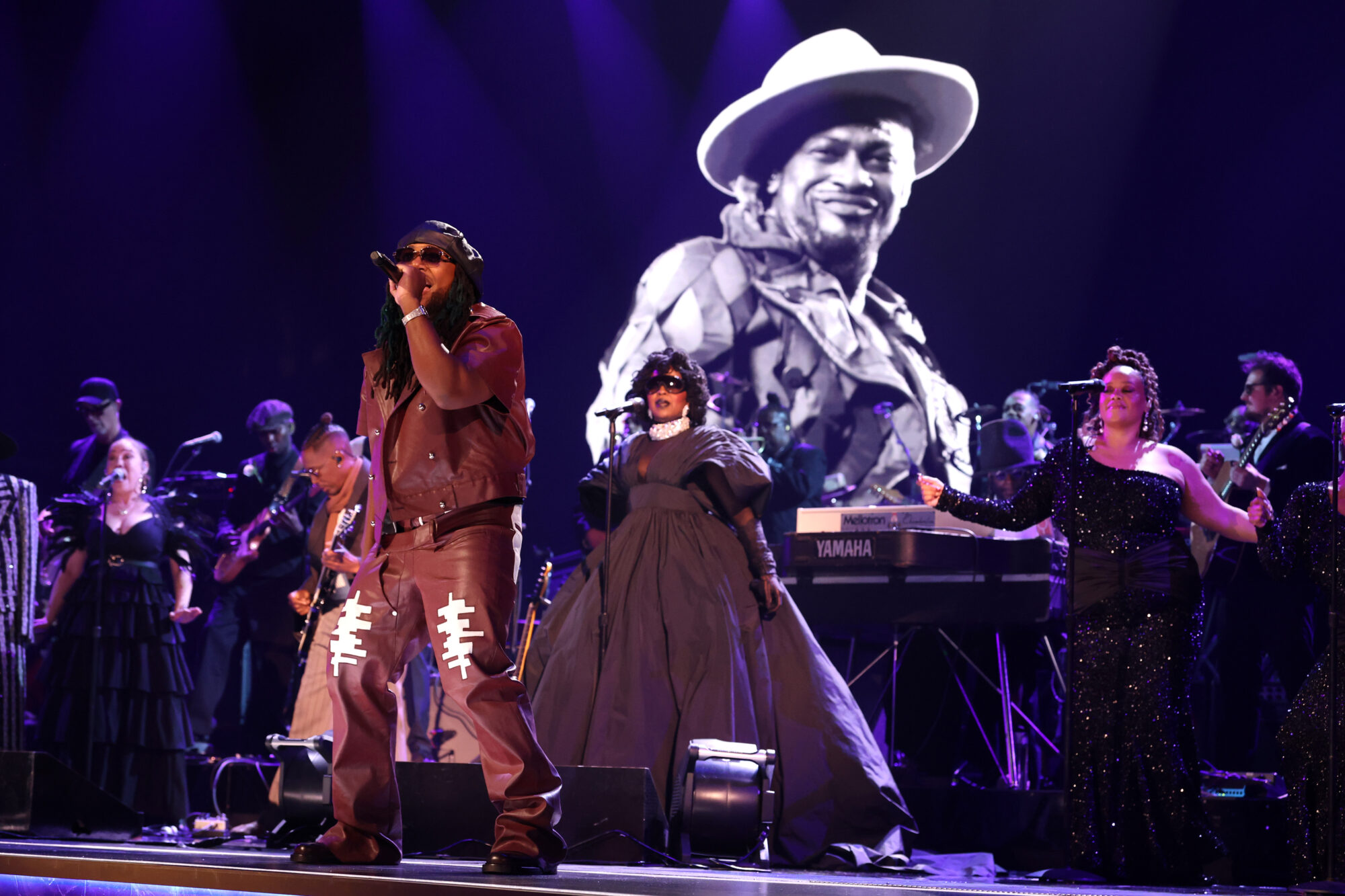 Leon Thomas III and Lauryn Hill perform onstage during the 68th GRAMMY Awards at Crypto.com Arena