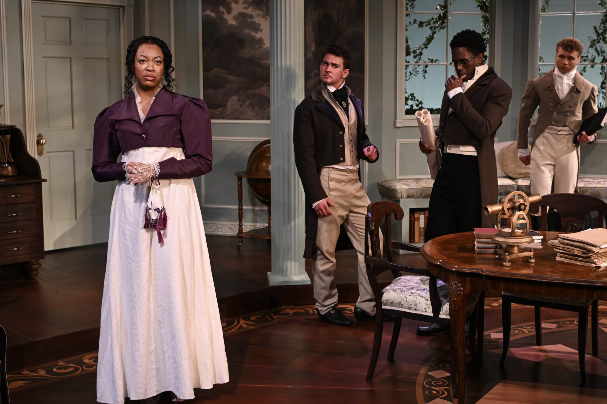 Tyla Uzo (left) in CMU School of Drama's production of "Arcadia"