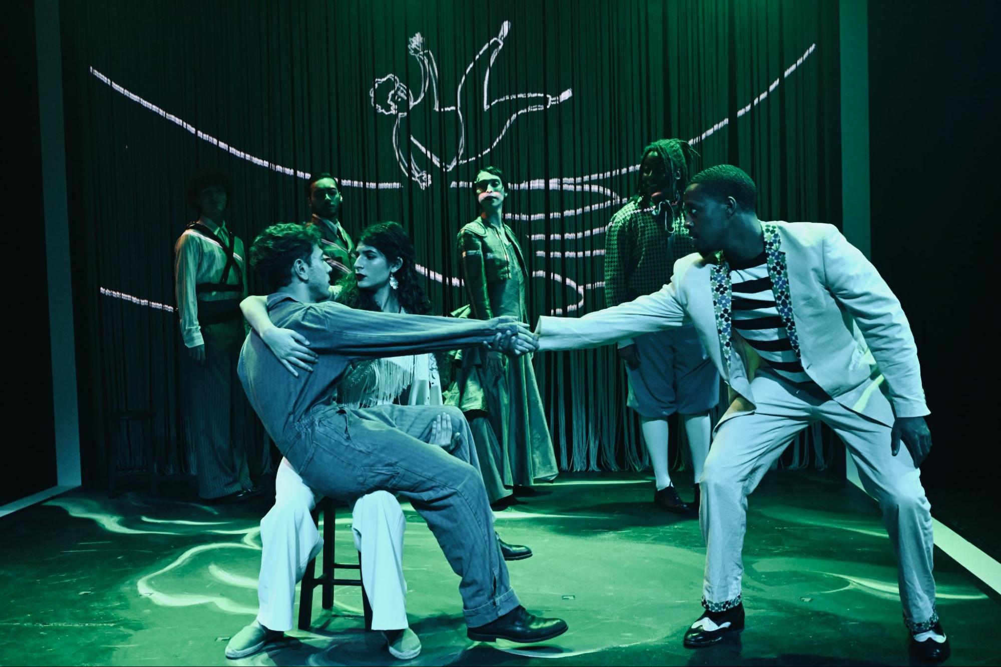 A scene from CMU School of Drama's production of "Lorca in a Green Dress"