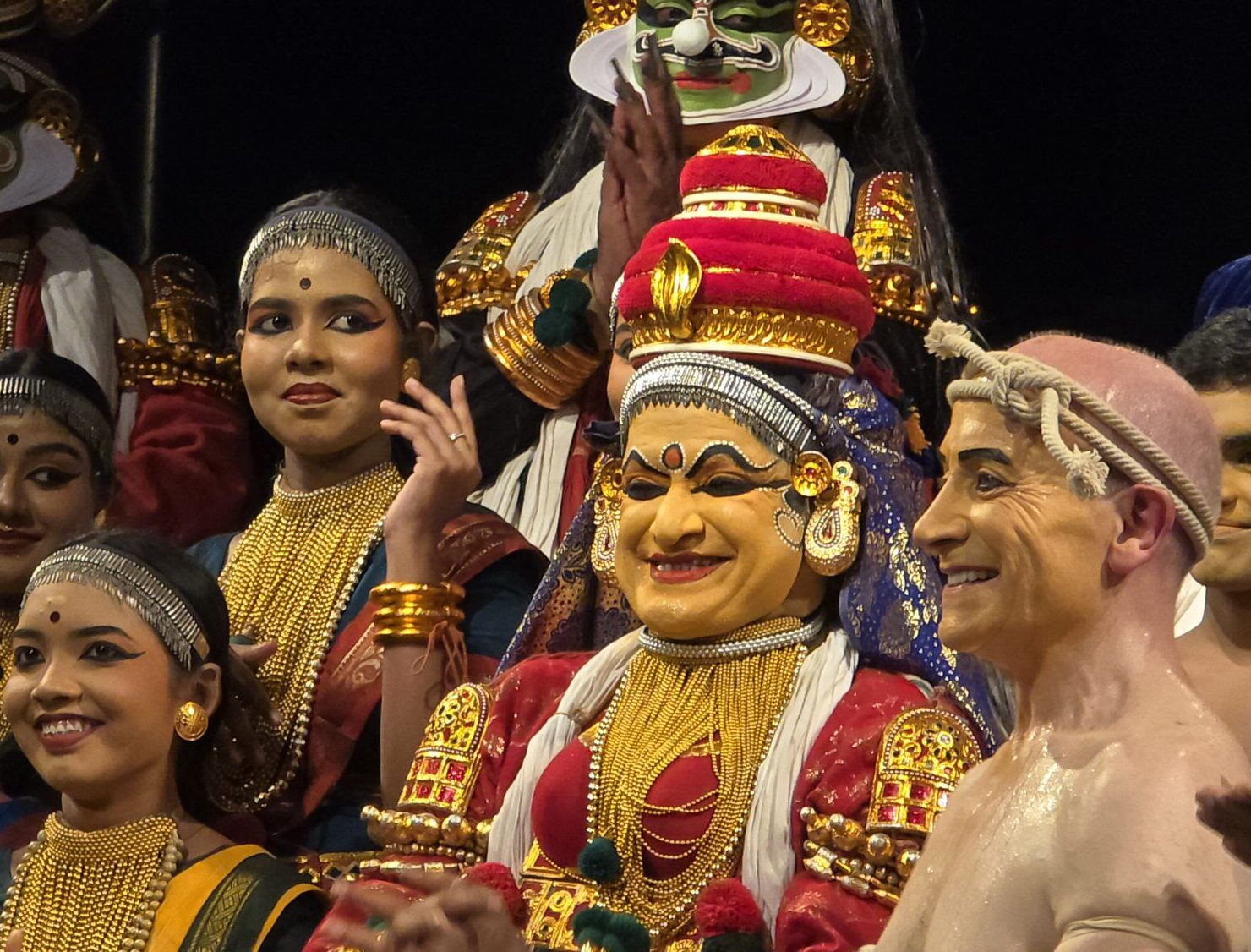 A performance of an adaptation of The Old Man and the Sea by Kerela Karamandalam members