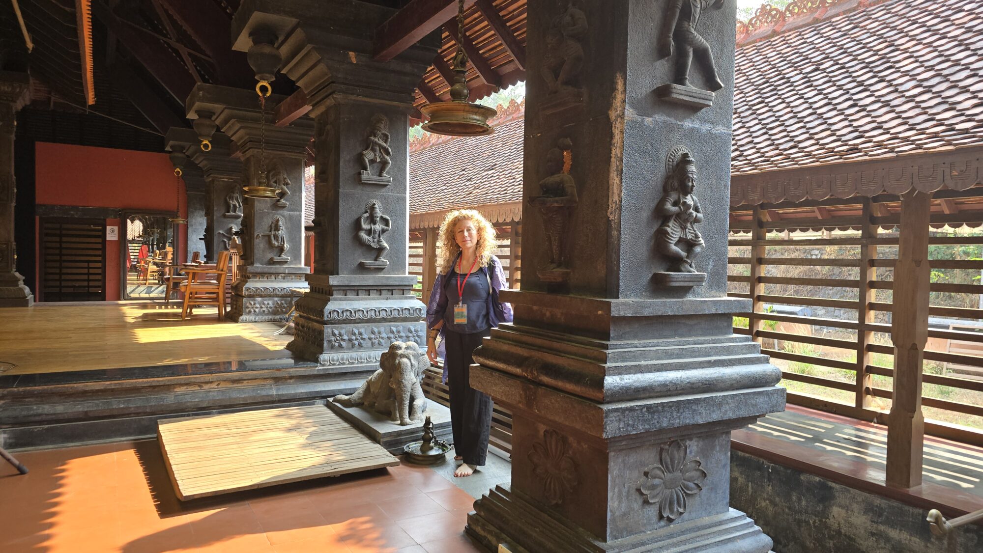 Mindy Eshelman at Kerala Kalamandalam