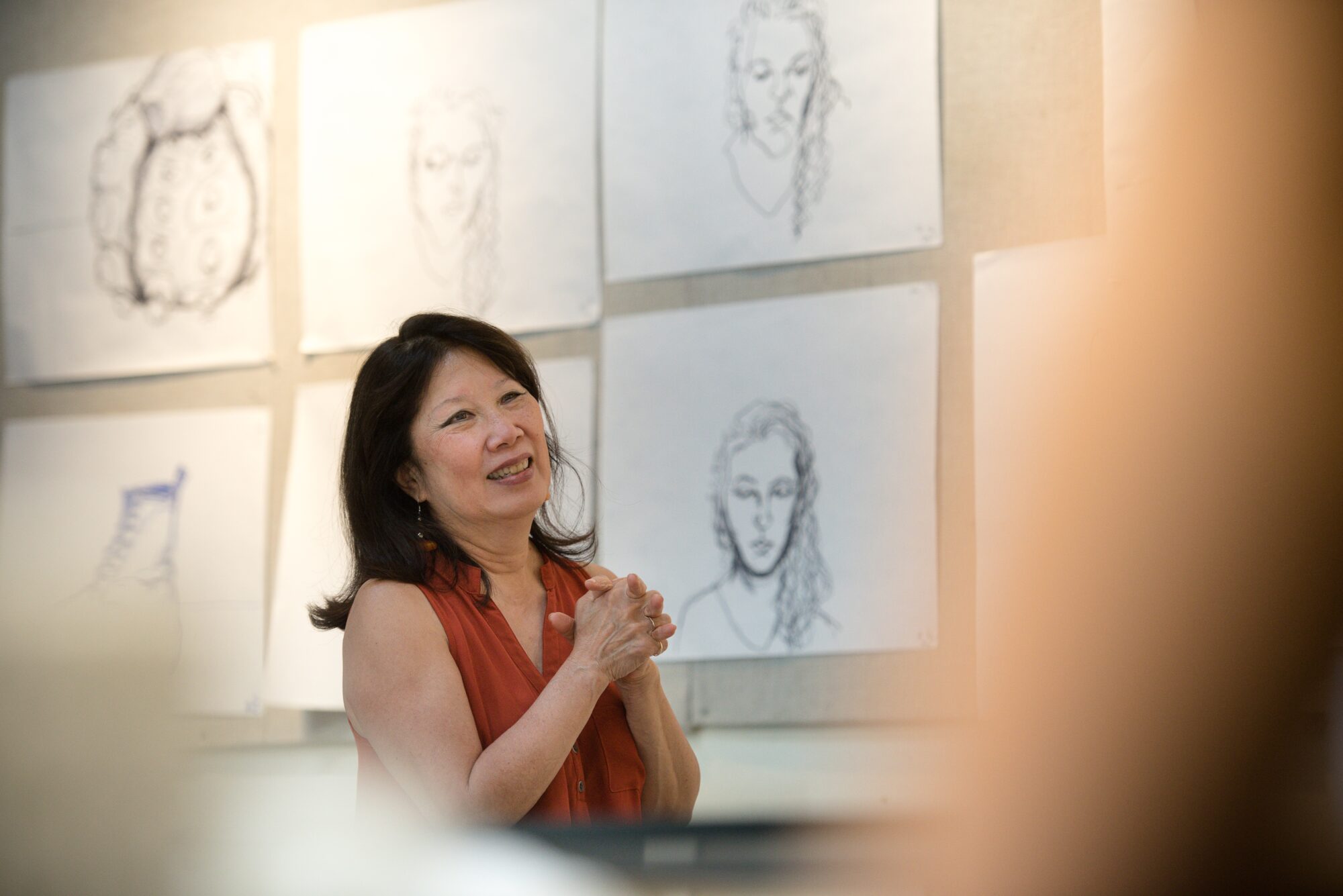 Susan Tsu in the design studio