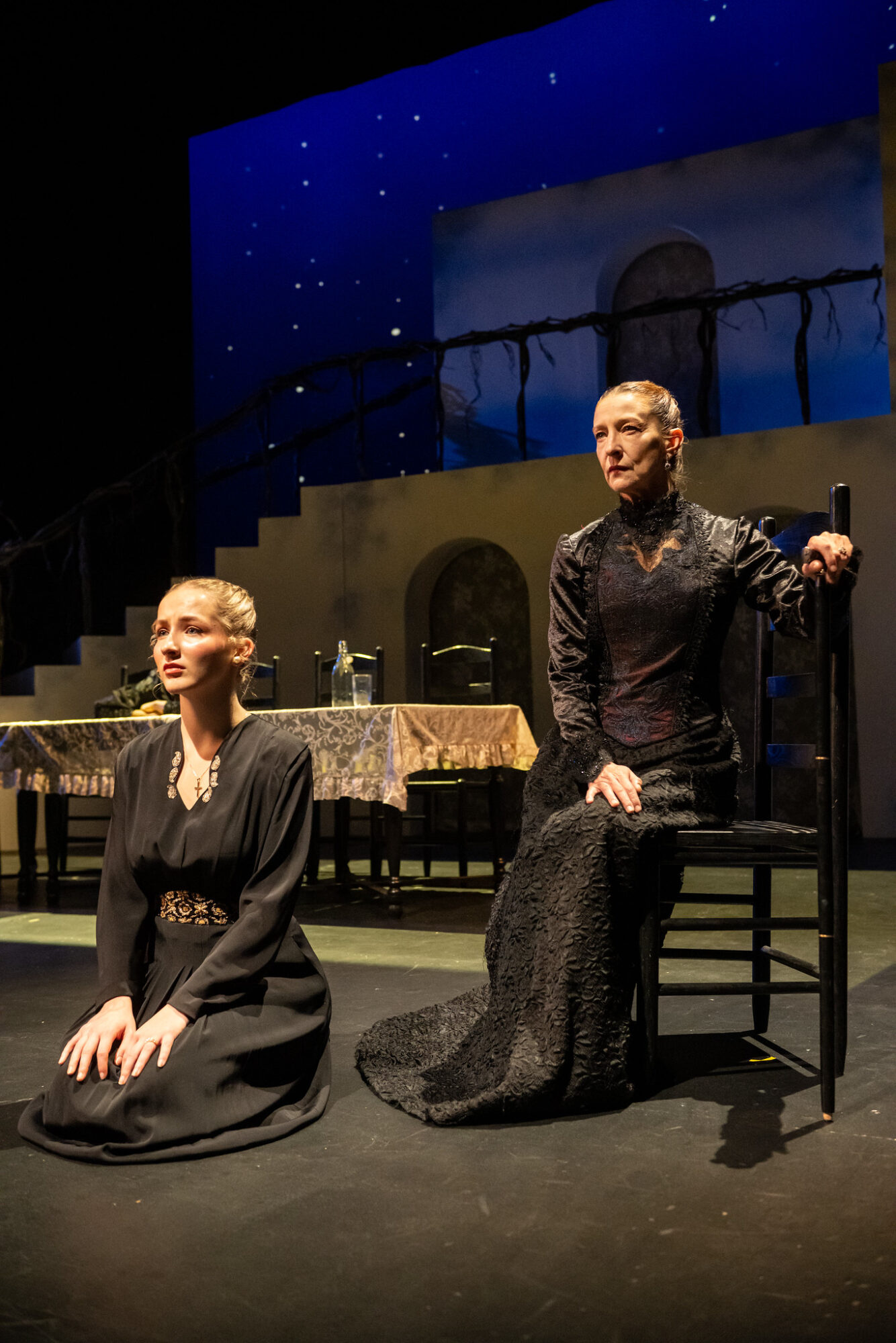 Mackenzie Wrap and Luz Nicolás in "The House of Bernarda Alba"
