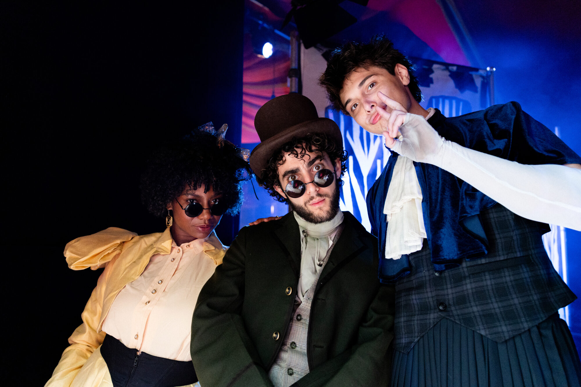 Student actors in "Midsummer!"
