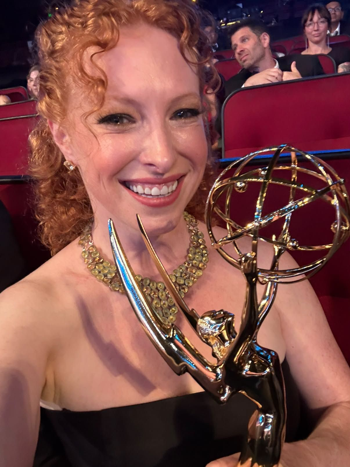Whitton Frank with Emmy Award